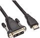 Premiumcord HDMI DVI-D Кабел 18+1 Двойно Екранирани Златно Покрити Конектори 7м