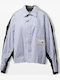 Short Sleeve Striped Blue Shirt