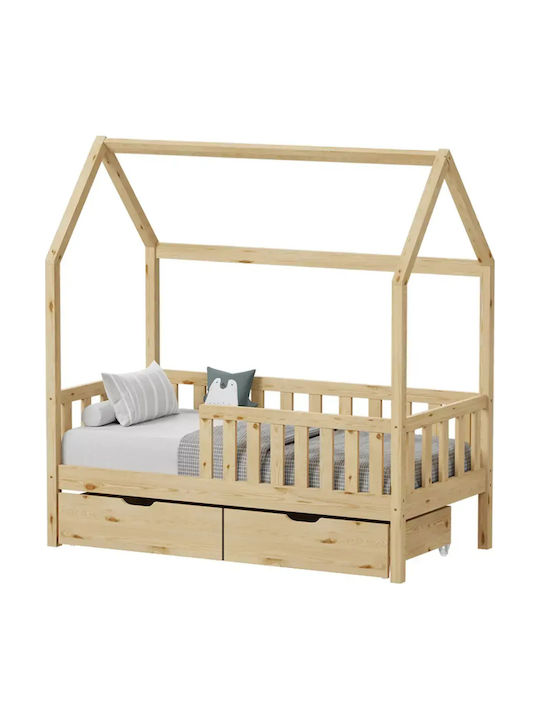 Bendina Montessori Kinderbett Einzeln für Matratze 90x190cm