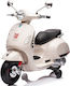 Kinder Elektromotorrad Vespa Elektrisch 6 Volt Weiß Für 3+ Jahre