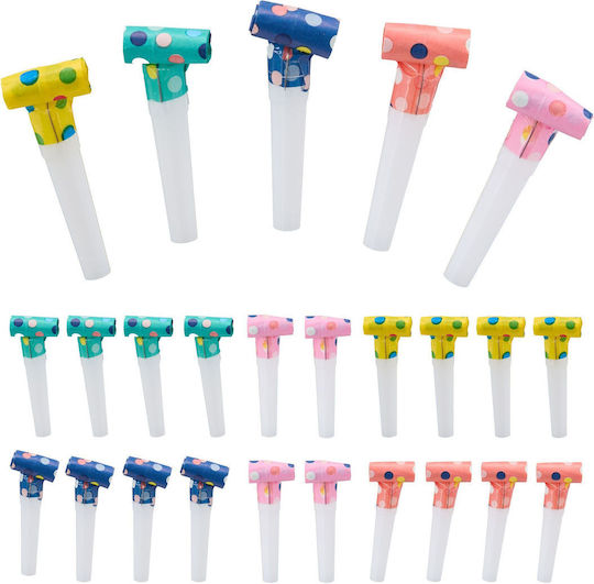 Set 200 Party Blowouts Relaxdays Dimensiuni 1,5x9x3 Cm Culori Asortate