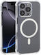 Magsafe Θήκη Σιλικόνης Air Cushion Γωνίες Transparent Apple Iphone 16 Pro