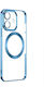 Electroplated Magsafe Θήκη Σιλικόνης Light Blue Apple Iphone 12