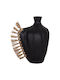 Freebox Decorative Vase Ceramic Black 32x15xHeight 33cm