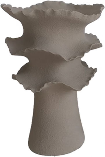 Eurolamp Διακοσμητικό Βάζο Κεραμικό Μπεζ 29x29xΥ38cm