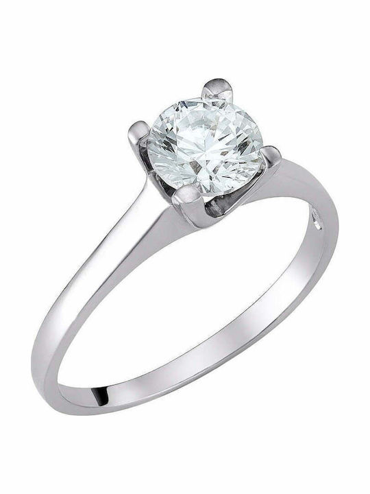 Ioannis Kosmima Single Stone Ring From 9K White...