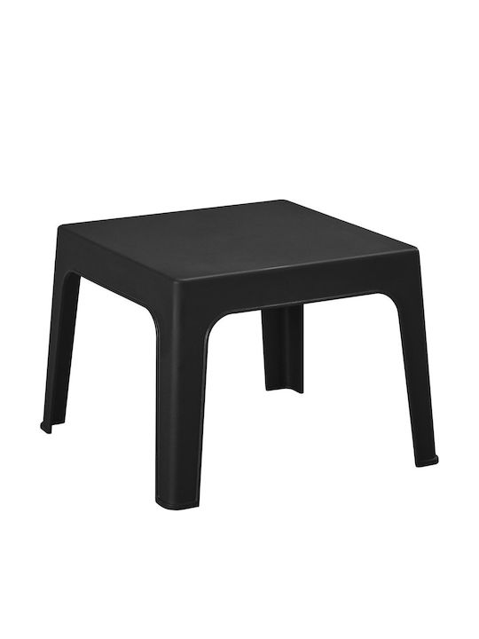 Garten- und Terrassentisch Verpflegung für Kleine Außenräume aus Polypropylen Zusammenklappbar Schwarze 56x56x40cm
