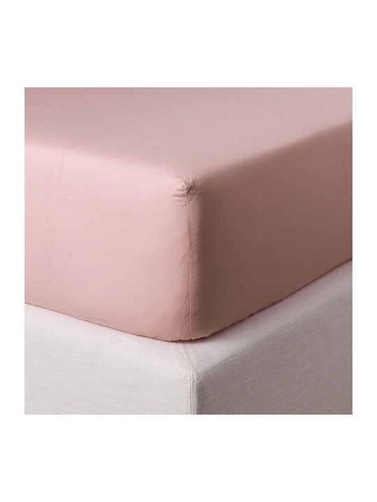 Zucchi Collection Single Bed Sheet with Rubber Hugger 90x200+30cm Pink