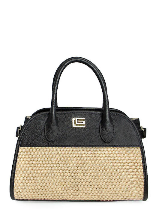 Leather Women's Crossbody Bag Black