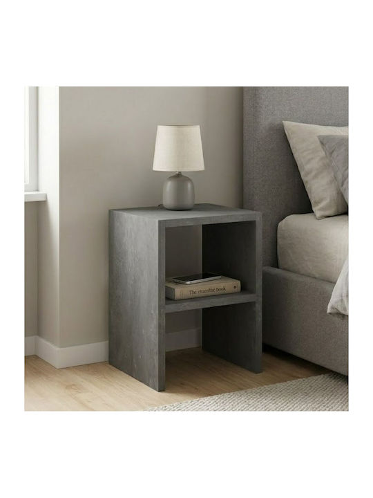 Nachttisch Smile Holz Grau 30x30x40cm