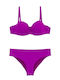 Women's Bikini Strapless Underwire Flirty Purple