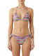 Women's Triangle Bikini Tie-dye Purple