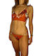 Set Bikini Floral Orange Floral