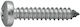 Sheet Metal Screw Cross Inox with Diameter M4.8 and Length 25mm Psiomaki