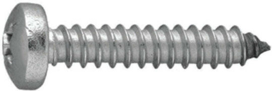 Sheet Metal Screw Cross Inox with Diameter M4.8 and Length 25mm Psiomaki