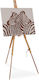 Beech Wood Easel Relaxdays Adjustable Natural Color 82-184 Cm 1.7 Kg