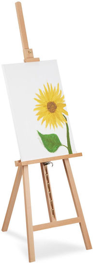 Sevalet Reglabil Din Lemn De Fag Maro Deschis 128x67x40 Cm