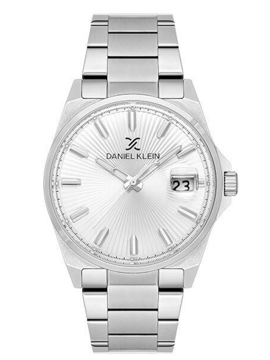 Daniel Klein Womens Watch Battery with Silver Metal Bracelet