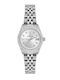 Daniel Klein Womens Battery Watch With Silver Metal Bracelet