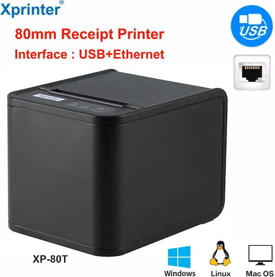 Xprinter Imprimantă Termică de Bonuri Fiscală Portabilă USB / LAN