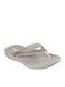 Foamies Glitzy Flip Flops in Beige Colour