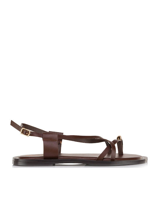 Vera Blum Women's Flat Brown Sandals