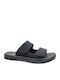 Leather Men's Sandals In Black Colour