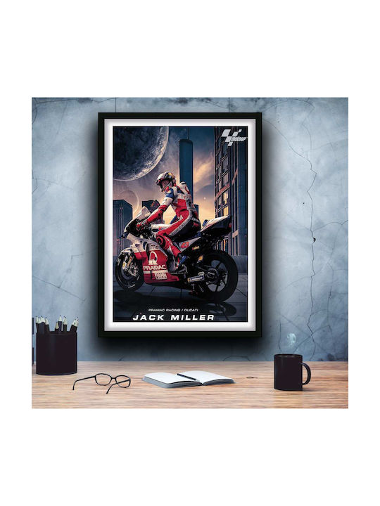 Poster Motogp Jack Miller Gp016 40cm X 50cm Λευ...