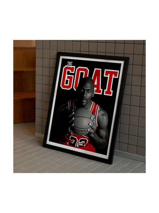 Poster Nba Michael Jordan Aka Goat Snk290 40cm ...