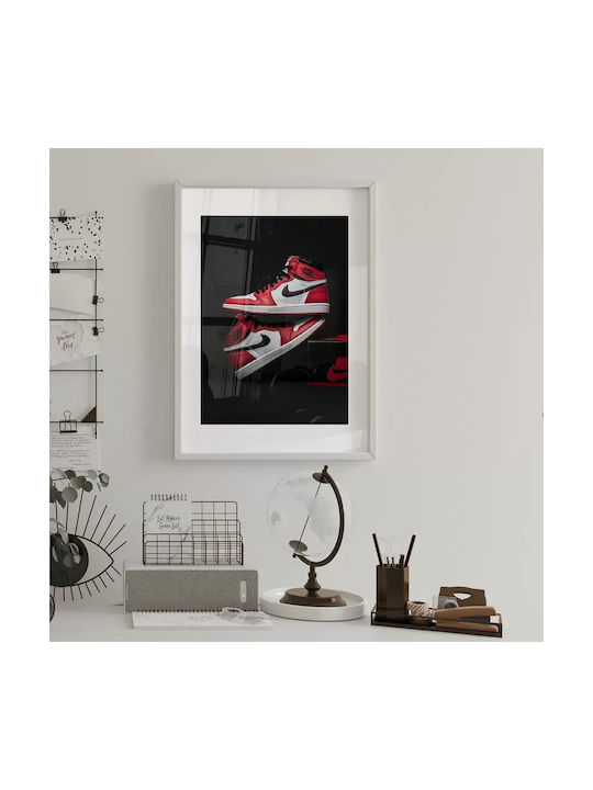 Poster Chicago Sneakers Snk153 40cm X 50cm Whit...