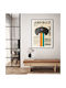 Gaming Poster Sega Mega Drive Controller Japanese Edition Gm2406 40cm X 50cm White Wooden Frame