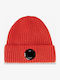 Beanie Unisex Σκούφος Πλεκτός σε Κόκκινο χρώμα