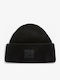 Beanie Unisex Σκούφος Πλεκτός σε Μαύρο χρώμα