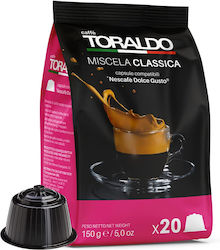 Toraldo Kaffeekapseln Espresso Classica Kompatibel mit Maschine Dolce Gusto 20 Stück
