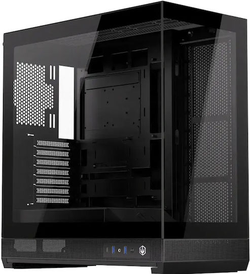 Endorfy Fishtank 6000 Flex Gaming Midi Tower Computer Case with Side Window Black