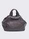 Bubble Leather Women's Handbag Gray