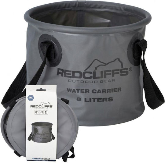 Redcliffs Klappbarer Kunststoff-Mop Eimer mit 8lt Gewicht Grau