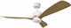 Jager Jager Ceiling Fan 122cm with Light Fixture Brown / White N19108