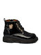 Anatomic Kids Military Boots with Laces Black