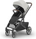UPPAbaby Cruz V3 Reversible Baby Stroller Suitable for Newborn Pearl Gray Jacquard 12kg