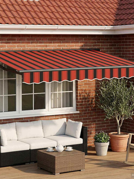 vidaXL Terrace Tent with Orange LEDs x