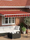 vidaXL Orange Terrace Tent x