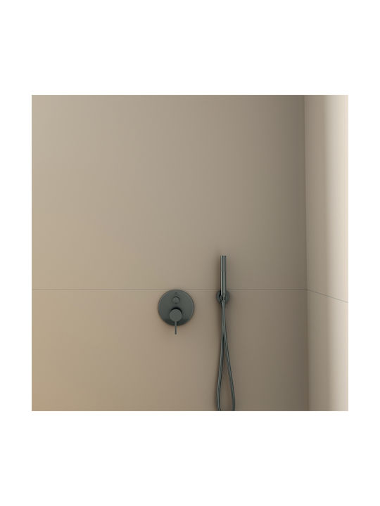 Ideal Standard Joy Σετ Μίκτης & Παροχή Εντοιχισμού για Νιπτήρα 2 Εξόδων Γκρι