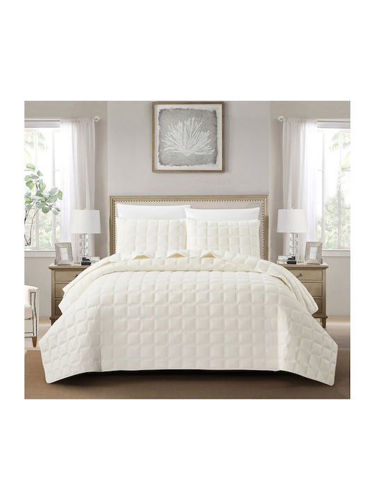 Liolios Home Savona Coverlet Semi-Double Cream 180x240cm