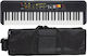 Yamaha Yamaha PSR-F52 Tastatur mit 61 Tasten mit Etui Schwarz Straßenpaket