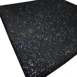 Alpine Fitness Gym Equipment Flooring 100x100x1.5cm 1 Piece Black