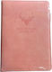 Maxleaf Notebook A5 90 Sheets Ruled with Pink Pen Case