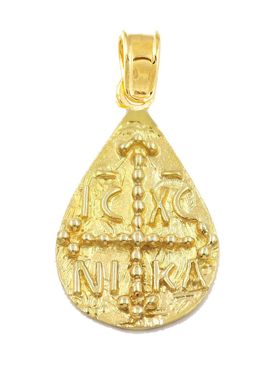 Μενταγιόν Κωνσταντινάτο Χρυσό 14K