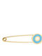Children's Safety Pin Charm From 9K Gold For Boy