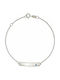 Kids Bracelet ID From 9K White Gold